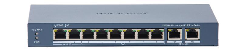HIKVISION DS-3E0310HP-E(C) 8 Port Fast Ethernet Unmanaged POE Switch