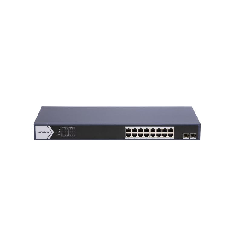HIKVISION DS-3E0518P-E/M (B) 16 Port Gigabit Unmanaged POE Switch