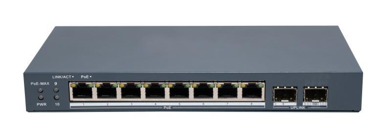 HIKVISION DS-3E1510P-EI/M-8P2F 8 Port Gigabit Smart POE Switch