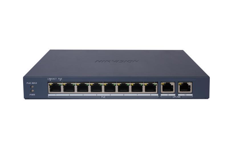 HIKVISION DS-3E1510P-EI/M (B) 8 Port Gigabit Smart POE Switch