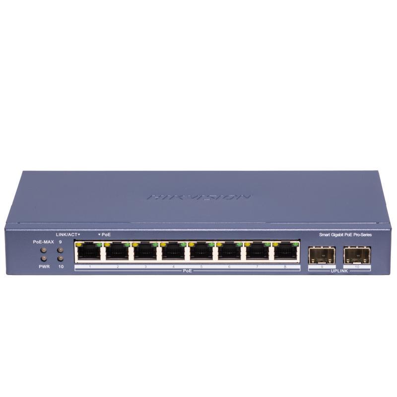 HIKVISION DS-3E1510P-SI-8P2F 8 Port Gigabit Smart POE Switch