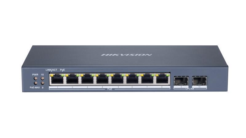 HIKVISION DS-3E1510P-SI 8 Port Gigabit Smart POE Switch