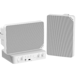 HIKVISION DS-QAE1KA80120-2 Hybrid Audio Kit with 80W Network  Amplifier and 2* 20W Cabinet Speakers