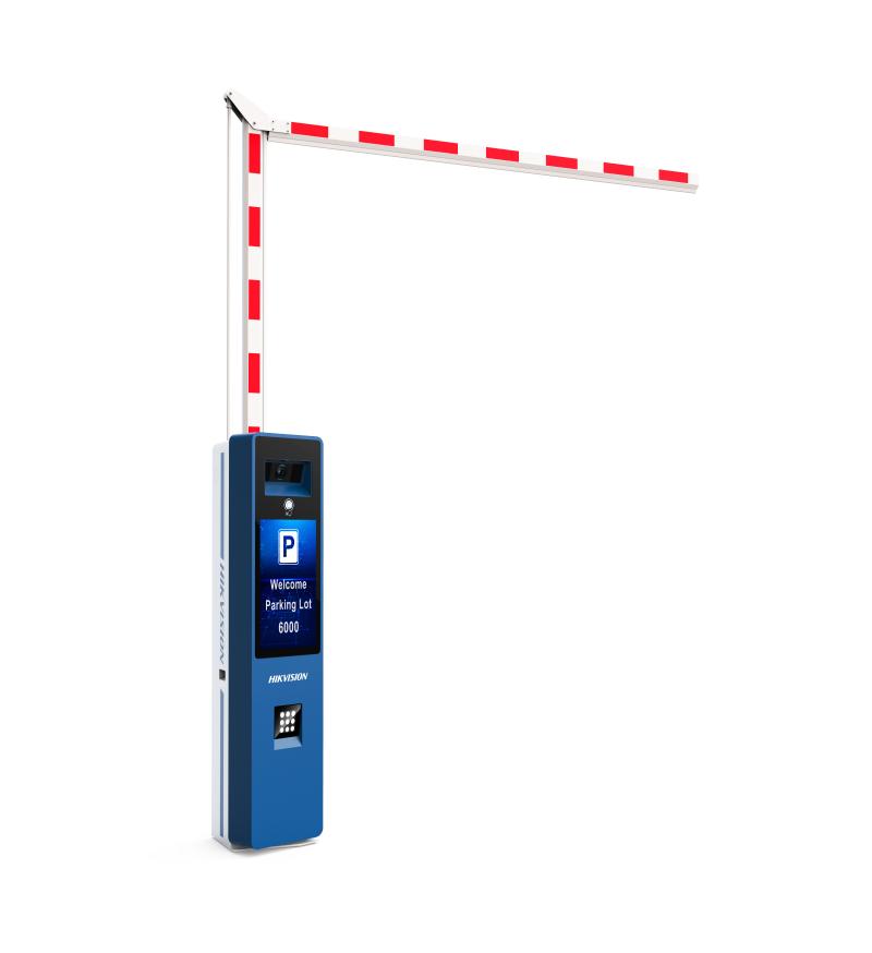 HIKVISION DS-TMC407-EH(curved boom pole) All-in-one E&E machine with capture unit, curved boom pole and LCD