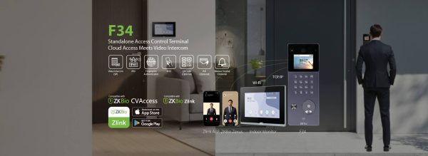 ZKTeco F34 Cloud Access Control Terminal with Video Intercom