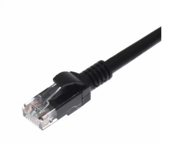 Ultima Cat6 UTP LSZH Moulded Patch Lead Black 5M