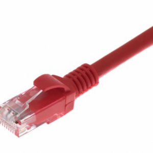 Ultima Cat6 UTP LSZH Moulded Patch Lead Red 1M