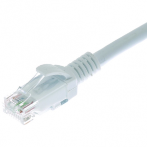 Ultima Cat6 UTP LSZH Moulded Patch Lead White 1M