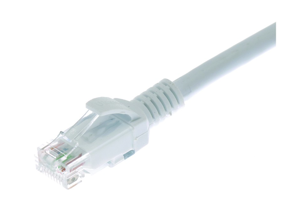 Ultima Cat6 UTP LSZH Moulded Patch Lead White 5M