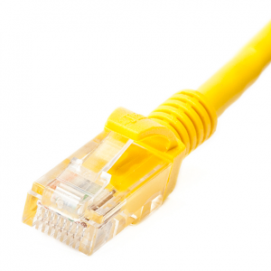 Ultima Cat6 UTP LSZH Moulded Patch Lead Yellow 2M