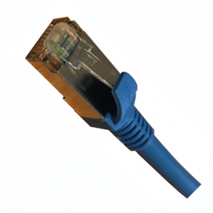 Ultima Cat6A S/FTP Patch Lead LSZH 26AWG Light Blue 10M