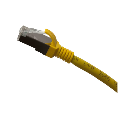 Ultima Cat6A S/FTP Patch Lead LSZH 26AWG Yellow 2M