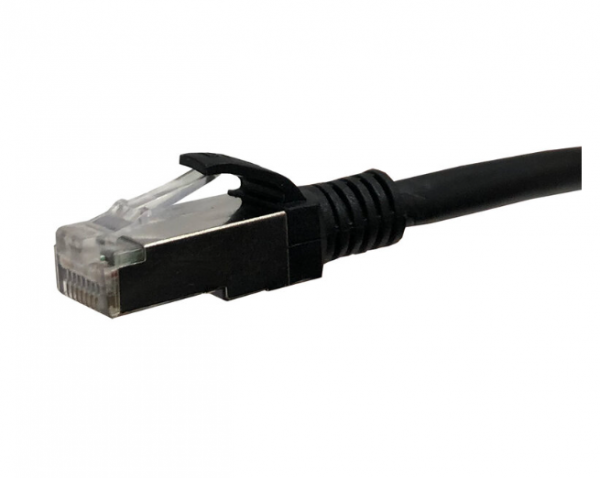 Ultima External Cat6A S/FTP Patch Leads 26AWG Black 0.5M