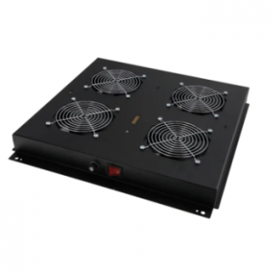 Ultima UK Data Cabinet Fan Tray Roof Mounted 4Fans 220V Black