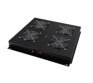 Ultima UK Data Cabinet Fan Tray Roof Mounted 4Fans 220V Black