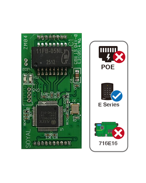 Soyal AR-MDL-NETWORK E-Series TCP/IP Module (Does Not Support External PoE Module)